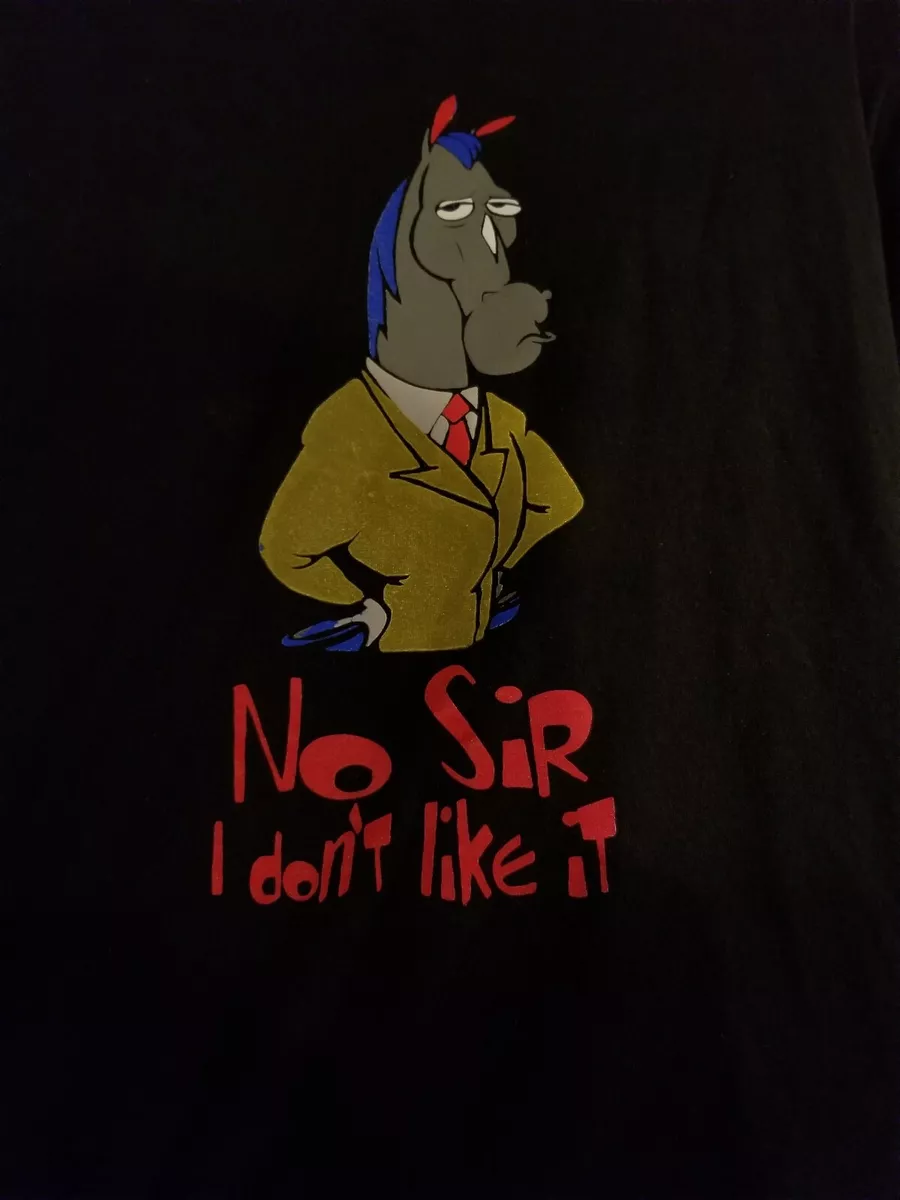 Vtg Ren And Stimpy Show No Sir I Don't Like It T Shirt L Nickelodeon Vintage 90s