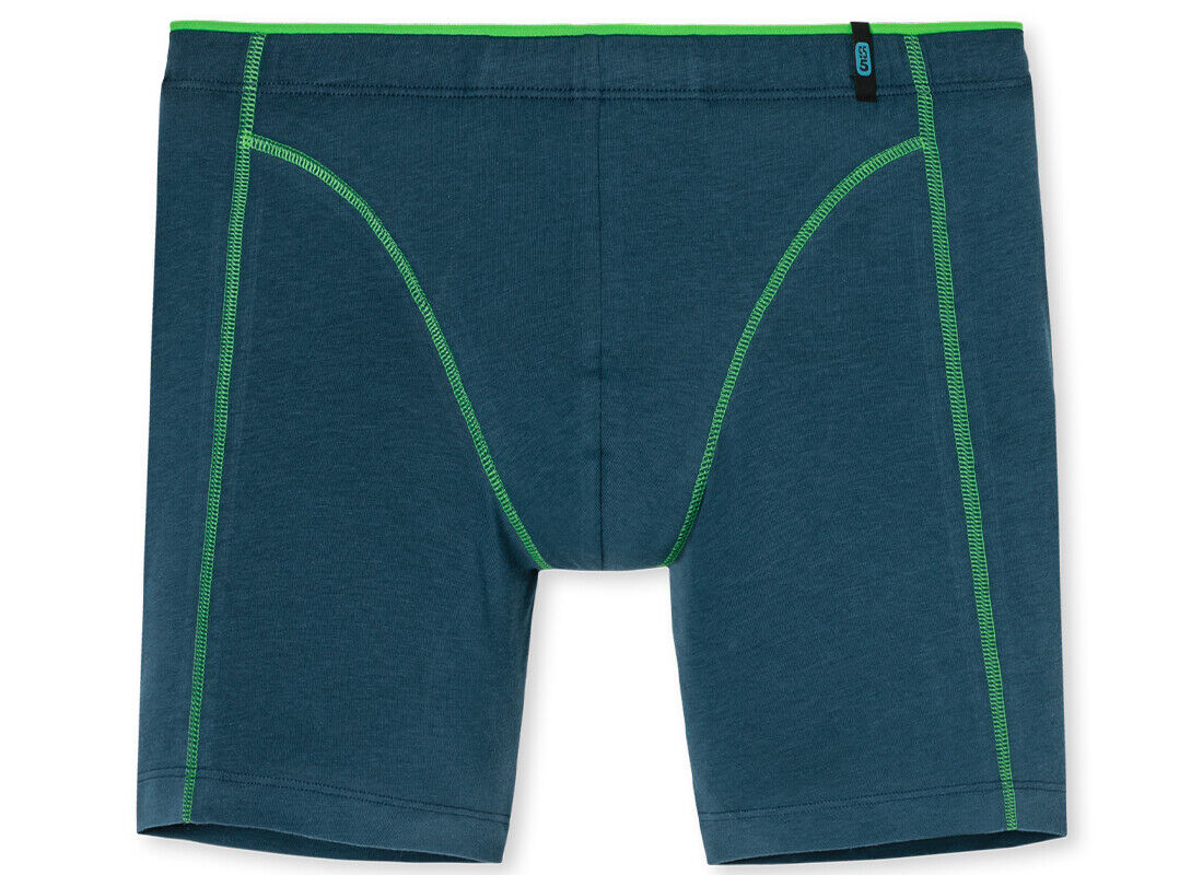 Schiesser 95 5 - low-pricing Grafitti Shorts PETROL GREEN IN PIPING New product