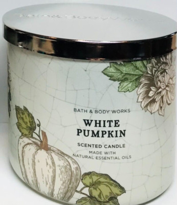 *NEW* WHITE PUMPKIN ~ 3Wick CANDLE  ~ Bath & Body Works ~ SHIPS FREE!
