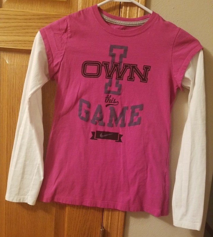 Nike Girl's Size Large (14/16) "I Own This Game" Shirt