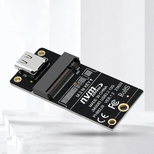 M.2 To Type-C SSD Enclosure Adapter USB3.2 Support 2230 2242 2260 2280 Size SSD