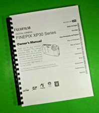 Owners Manual for Fujifilm X-P30 Digital Camera 134 Pages W/Clear Covers!