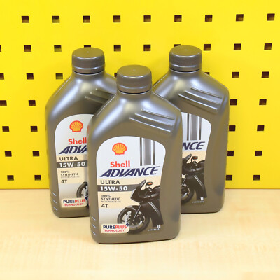 (10,63 /L) 3L Shell Advance 4T Ultra 15W50 Öl Motorrad Vollsynthetik für: Ducati