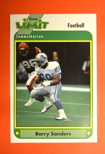 Disney Limit 1994 Trading Card - Football Barry Sanders Detroit Lions