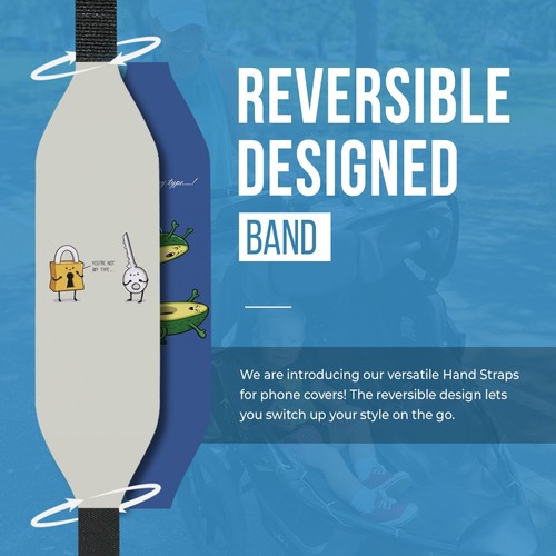 Universal Phone Grip Straps for Secure Handling | Reversible - 第 66/94 張圖片