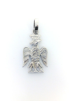 pendentif Aigle niçois or blanc 18 carats 750/1000 gold
