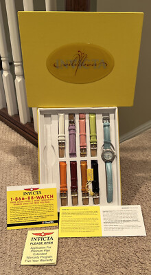 Invicta Wildflower 4396 Watch - Mother of Pearl & 5 Interchangeable Straps Invicta Wildflower Watch with interchangeable bands and  main image 2