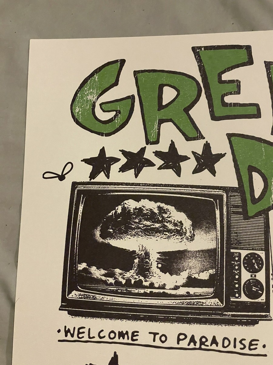 Green Day 2024 Official Saviors Tour Poster Boston New York
