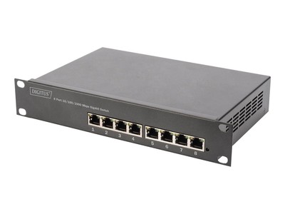Digitus DN-95331, Desktop Gigabit Managed Switch, 8x RJ-45, 80W PoE+