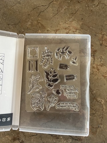 STAMPIN UP SEASONED WITH KINDNESS STAMP SET Acrylic - Picture 2 of 2