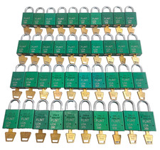 LOT OF 40 AMERICAN LOCK A1105GRN Anodized Aluminum Safety Padlock Lockout Tagout