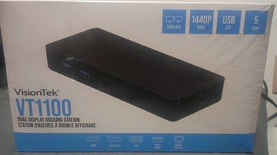 VisionTek VT1100 Dual Display Universal USB 3.0 Docking Station NEW SEALED
