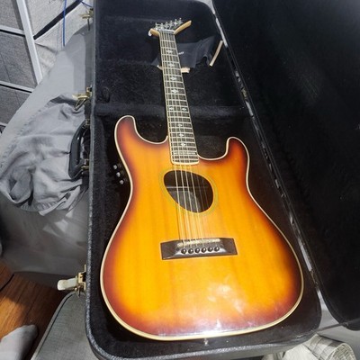 Kramer Ferrington Acoustic Electric Guitar Mo FA 9699 Works Perfectly Hard Case