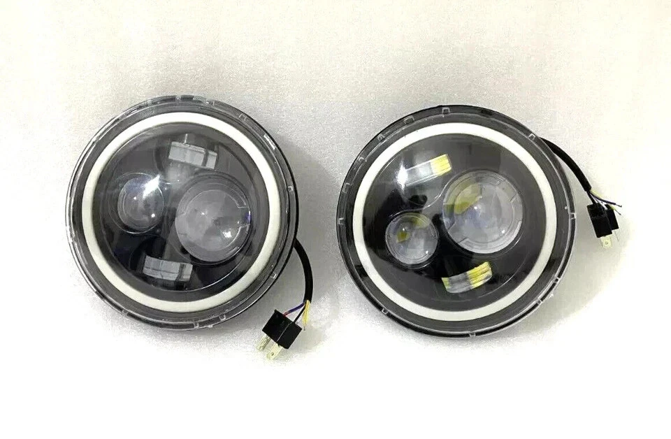 Suitable Suzuki SJ410 SJ413 LED Headlight DRL Hi/Lo Beam 7" inch (Pair) - Image 3 of 3