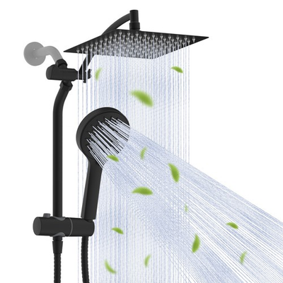 #ad Dual Shower Head Combo 8 Inch High Pressure Rainfall Shower Head with Handheld $49.99