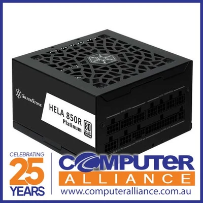 850 Watt Silverstone HELA 850R Platinum Modular Power Supply Black - image 1 of 2