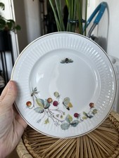 Vintage Royal Worcester Porcelain Strawberry Fair Side Plates Tea Salad 8.5” 