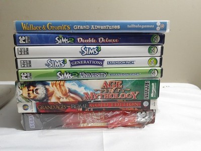 8 Personal Computer PC Video games bulk/lot - Different variety 