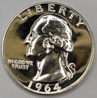 1964-P Washington Quarter Proof — photo from another recent sale