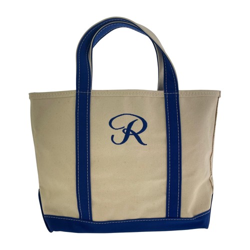 LLBeanTote Bag/Off-white x blue