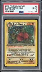 Dark Dugtrio 6/82 Team Rocket 1st Edition Holo Rare