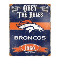 Denver Broncos Nfl Vintage Blechschild