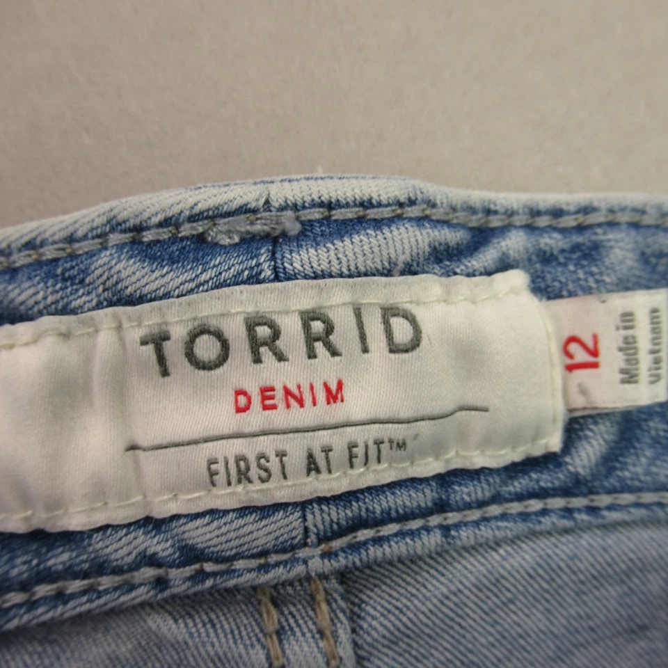 Шорты женские Torrid 12 легкие уличные китайские синие джинсовые с карманами - Изображение 3 из 4