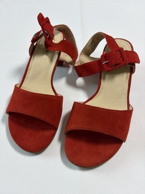 Paul Green Damen Sandalen rot Samt 7456-004 Gr.41 Neu