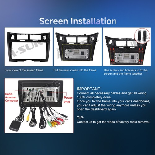 Android 14 Car Radio Stereo For Toyota Yaris XP90 2005-2010 GPS Navi DSP Carplay - Bild 13 von 15