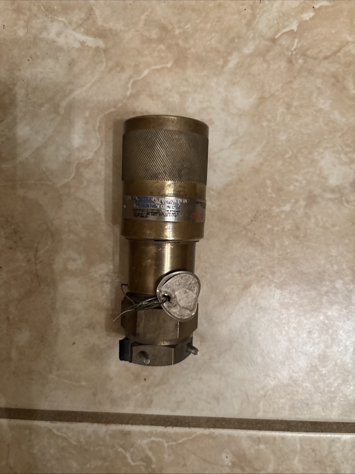 Brass SMC Hazardous Location Industrial Electrical Plug Explosion Proof
