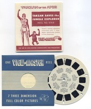 Tarzan Saves the Jungle Explorer 1955 View-Master Single Reel 976-B with Booklet
