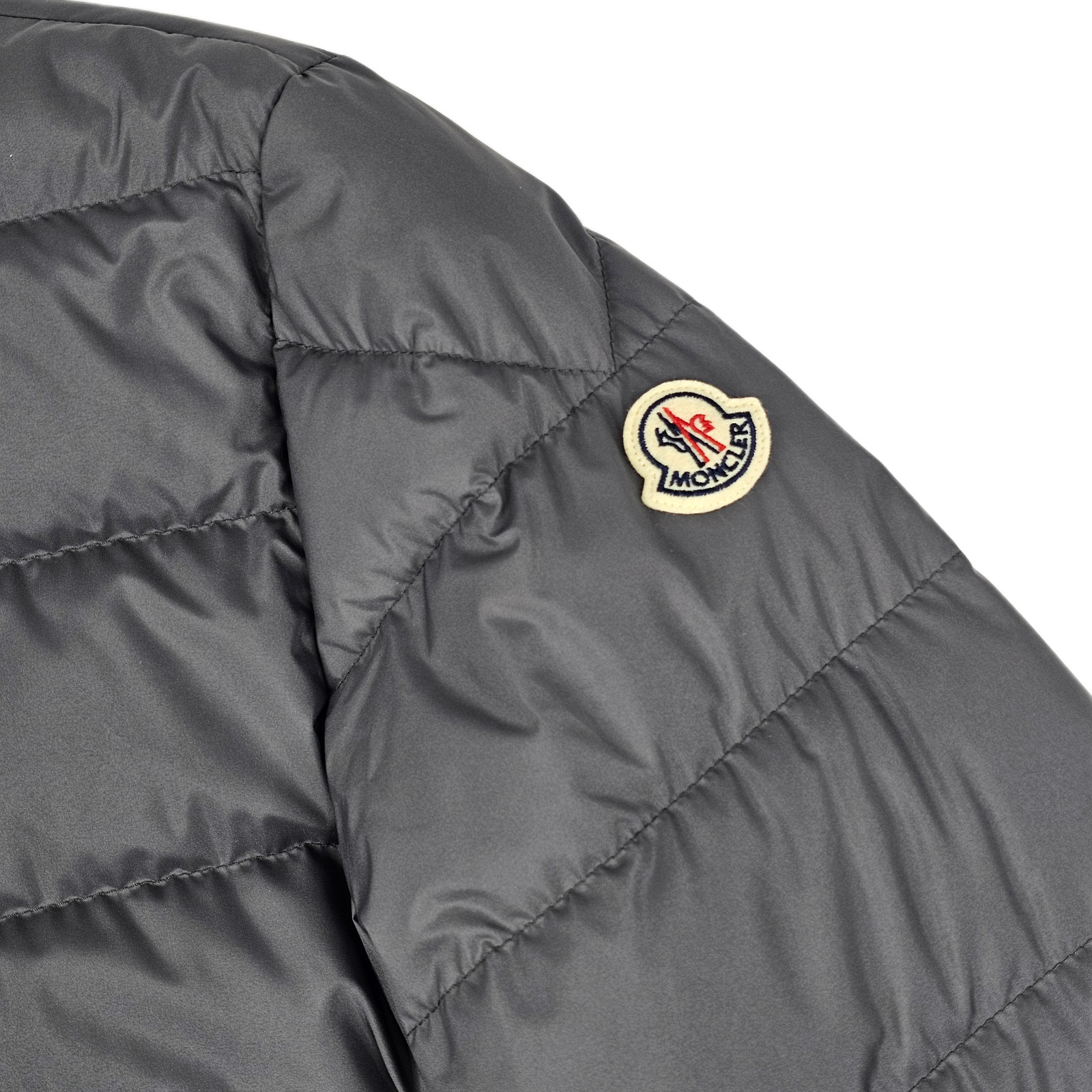 Moncler Baudinet Mens Grey Down Padded Quilted Jacket Size 2 NWT thumbnail 3