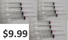 12 x 10ml Syringe  blunt needle Ink Refill USA Fast Shipping