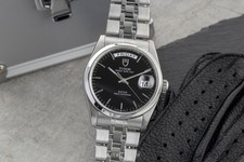 Tudor Prince Date Day Black Dial Edelstahl Automatik Herren Ref. 76200
