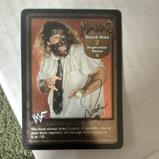 Comic Images 2000 WWF Raw Deal Mankind Superstar Card Autographed #131/150 V10