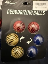 Sufuny Lot Of 6 Sneaker Balls Shoe Fresheners Fresh & Clean Scent New Sealed