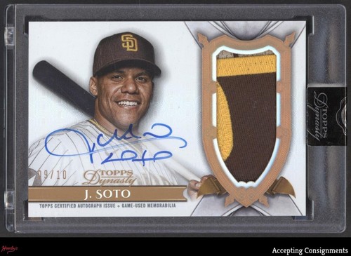2024 Topps Dynasty Autograph Patches Juan Soto GAME USED PATCH AUTO 09/10
