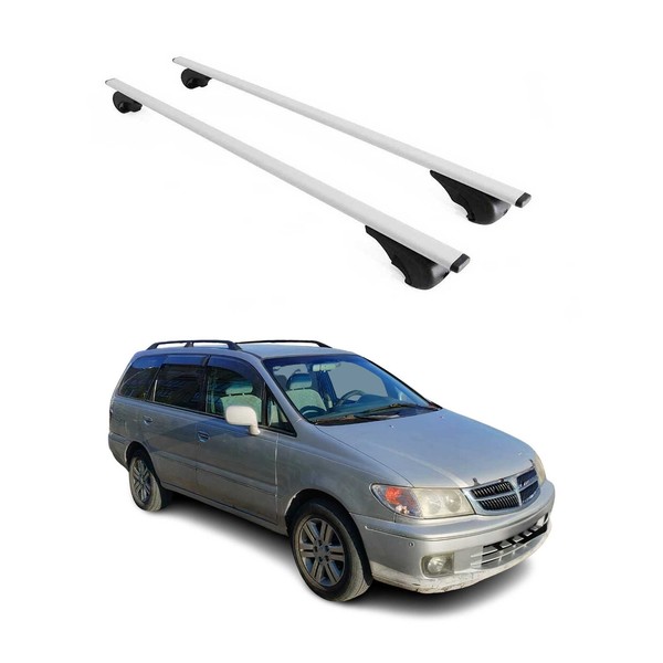 DachträGer GrundträGer FüR Nissan Presage 1998-2009 75Kg Stahl Silber 2 Tlg-image