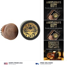Beard Brush for Men - Premium Boar Bristle Small Round Mustache Comb Natural ...