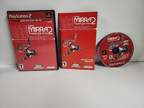 Dave Mirra Freestyle BMX 2(Sony PlayStation 2 PS2) Video Game Tested (CIB)