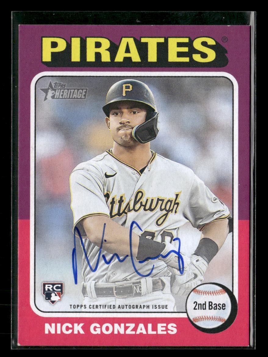 2024 Topps Heritage #ROA-NG Nick Gonzales Real One Autographs RC