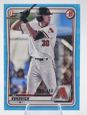 AJ Vukovich /499 2020 Bowman Draft 1st Prospect Sky Blue Arizona Diamondbacks SP