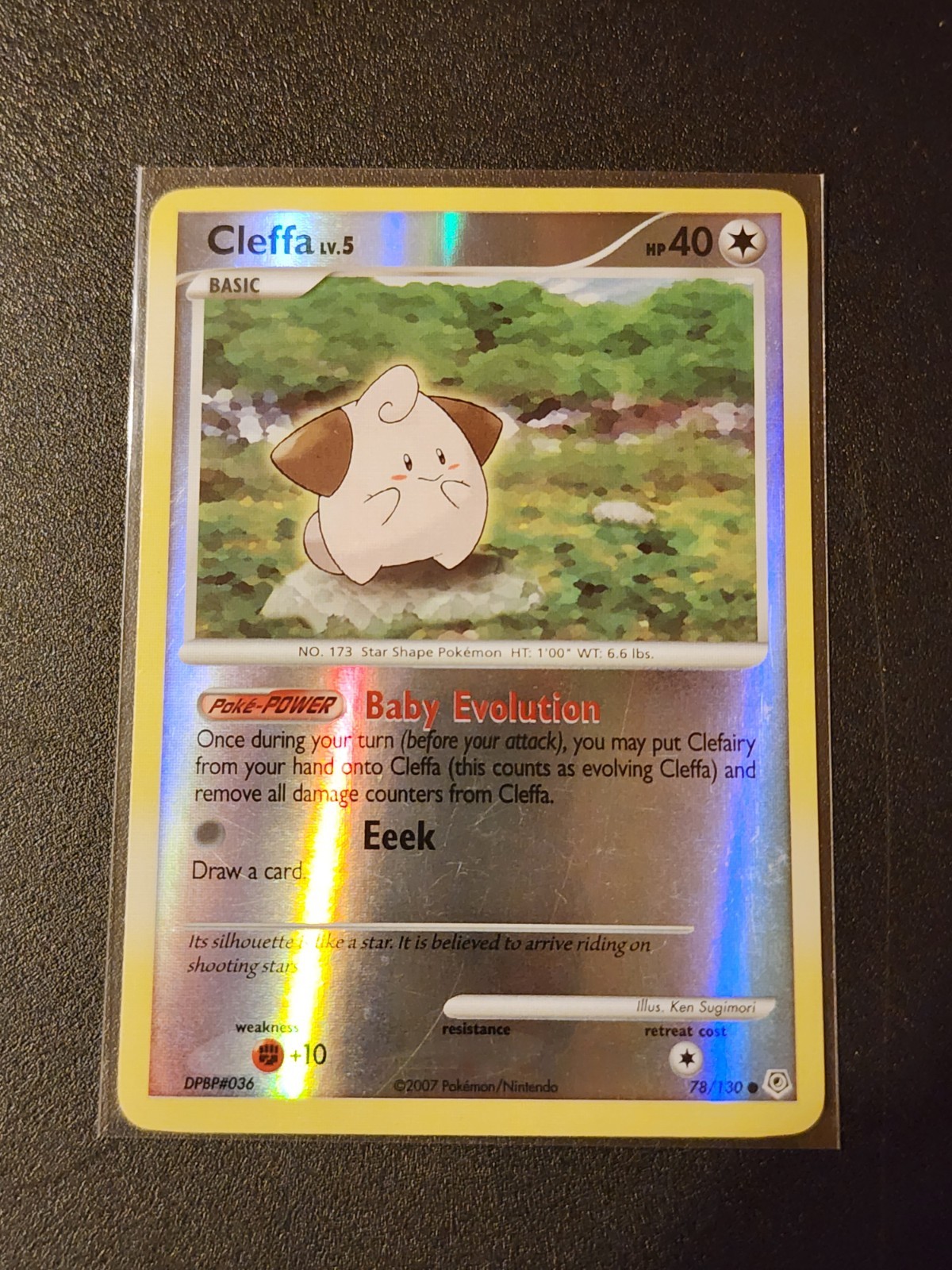 Pokémon TCG Cleffa Diamond & Pearl 78/130 Reverse Holo Common NM/LP Card