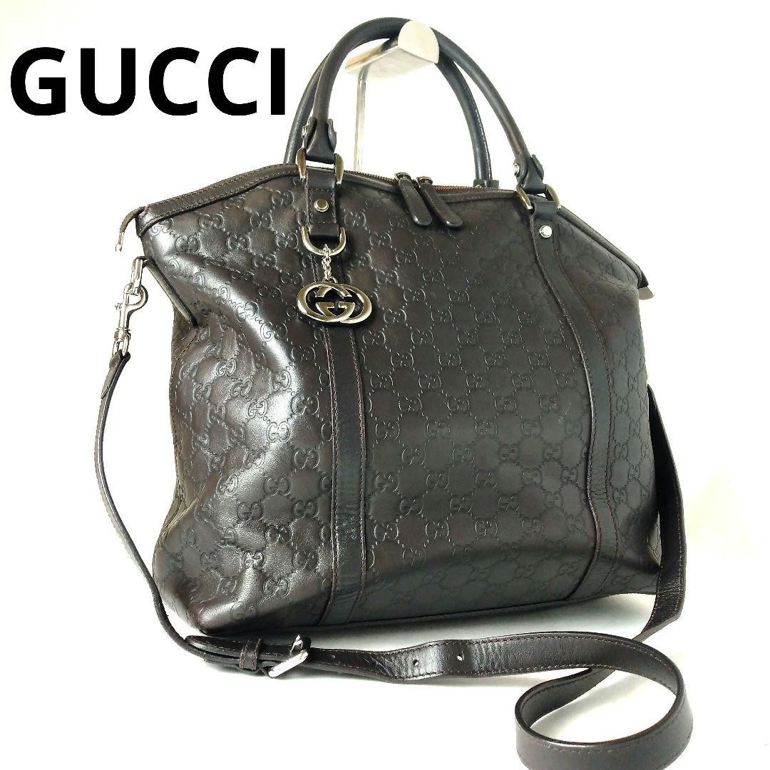 Sac à main Gucci Sima 2 voies tout cuir sac à bandoulière cadeau 0411b