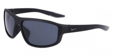 New Nike BRAZEN FUEL DJ-0805 060 Matte Black Sunglasses, Silver Flash Lenses