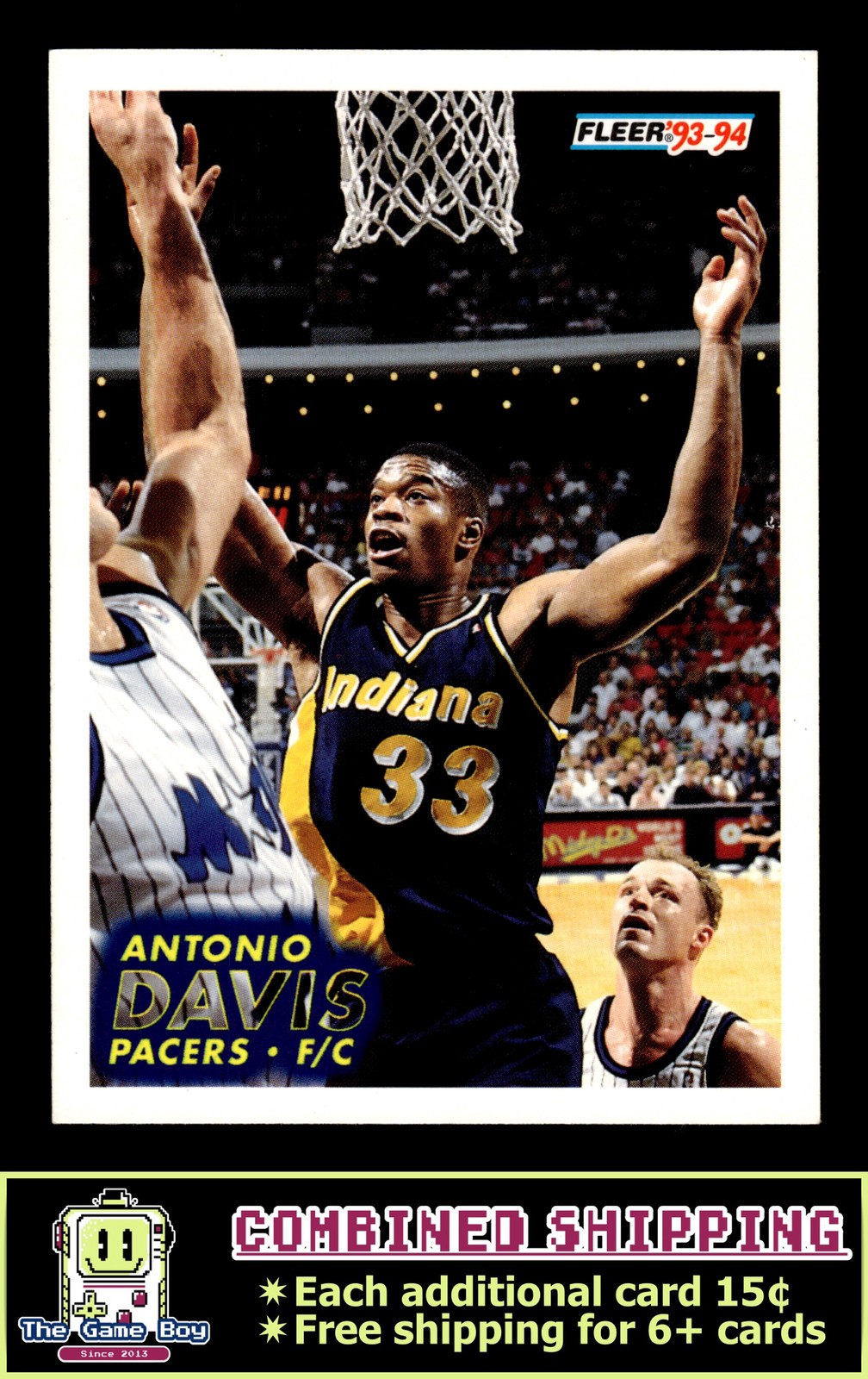 1993-94 Fleer #297 Antonio Davis Indiana Pacers RC