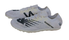 NEW BALANCE LD5KWB7 Long Distance Track Spikes Running Shoes Size 8 White/Black