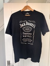 Image of Official Jack Daniel’s Old No.7 Whiskey Black Logo T-Shirt, Unisex.Large. New