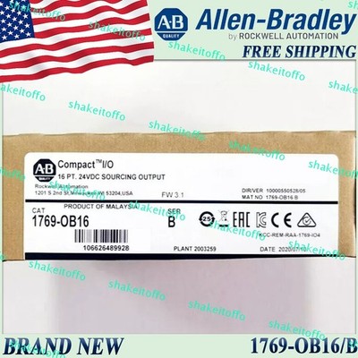 New in Box 1769-OB16/B AB CompactLogix 16Pt 24VDC D/O Module 1769 OB16 serB 1PC