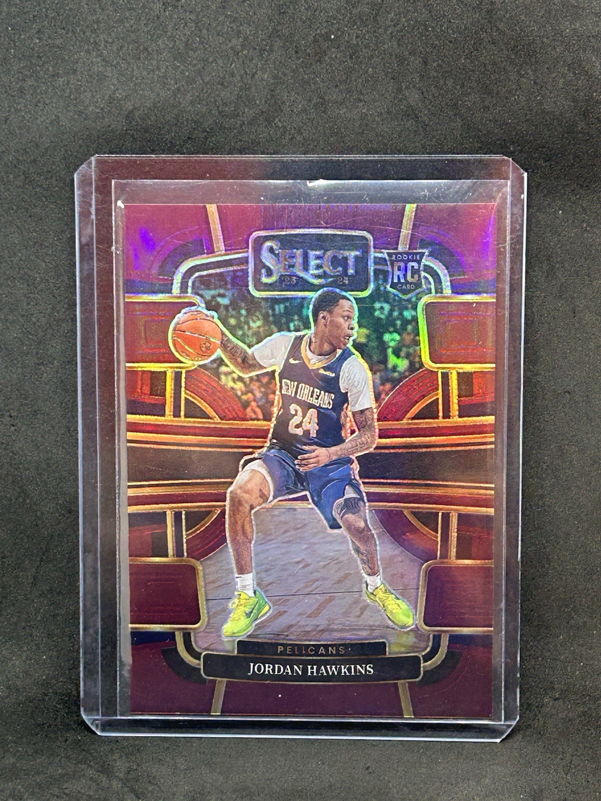 2023-24 Panini Select Concourse Maroon Prizm /175 Jordan Hawkins #72 Rookie A5